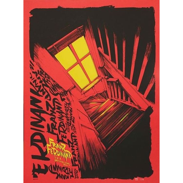 Franz Ferdinand - Barcelona, 2012 [Red Variant] by Fabio Meschini