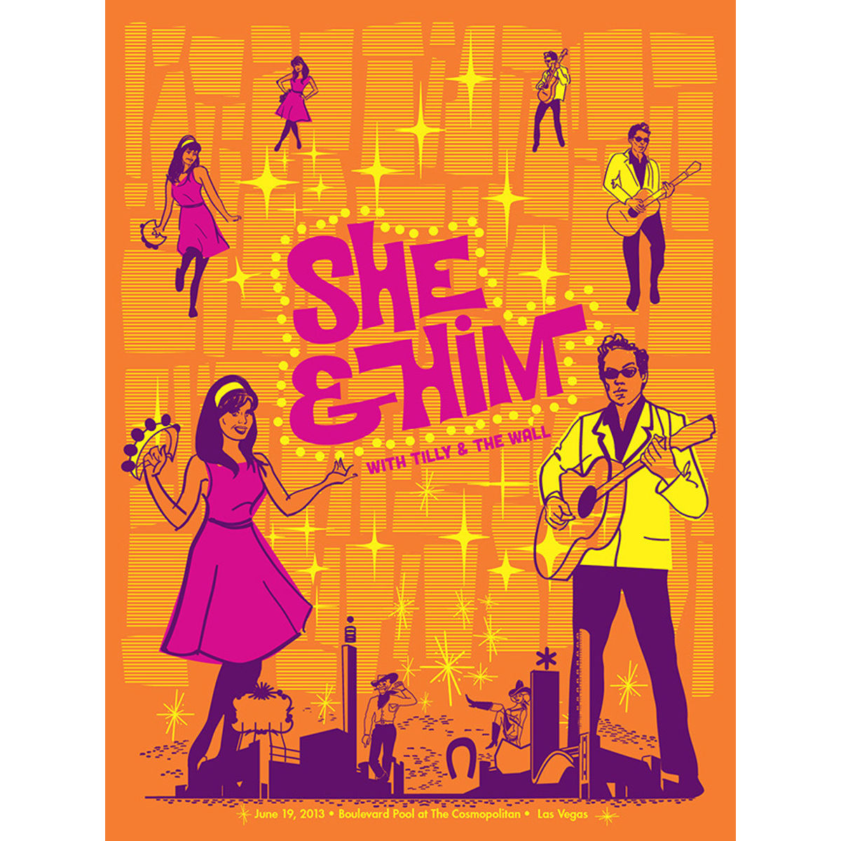 She & Him with Tilly and The Wall - Las Vegas NV, 2013