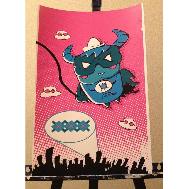 "The Arg Knight" Silkscreen by Nathan Hamill