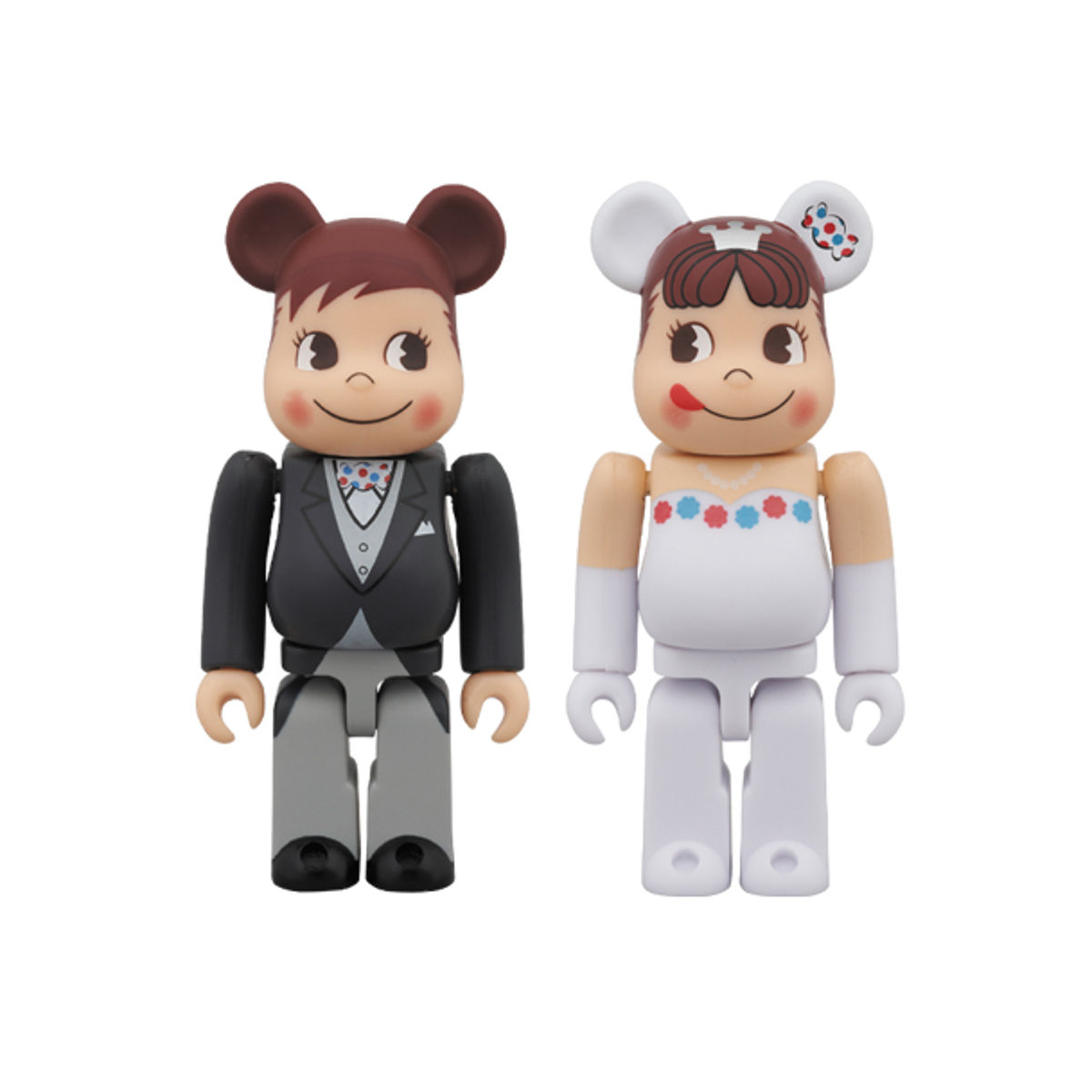 BE@RBRICK 100% Wedding Peko-chan & Poco-chan  Set of 2