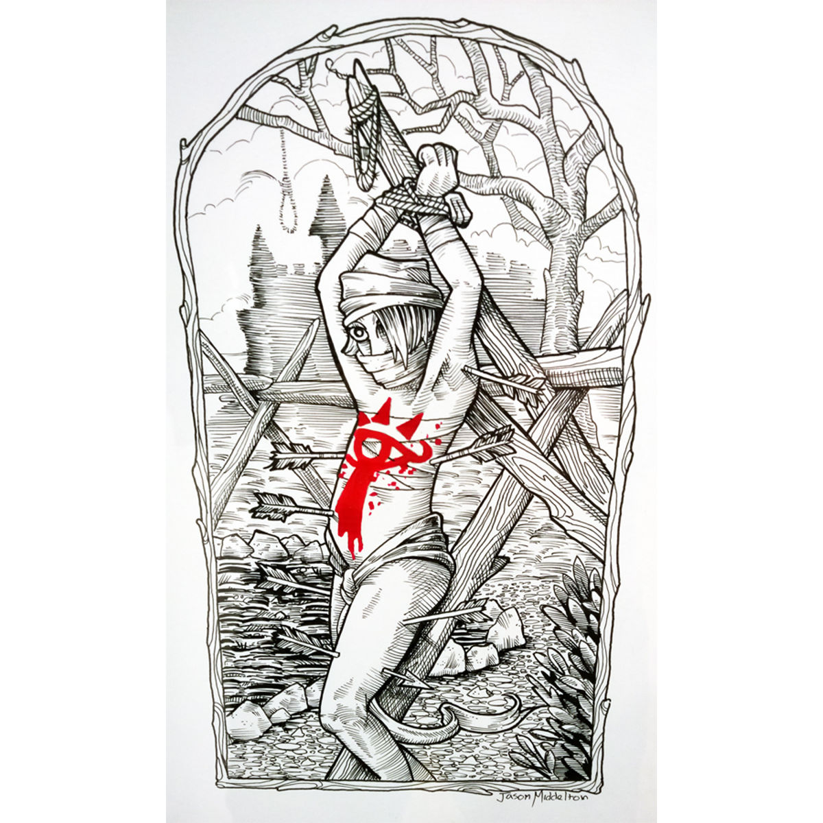 LEGEND OF ZELDA’S SHEIK AS SAINT SEBASTIAN