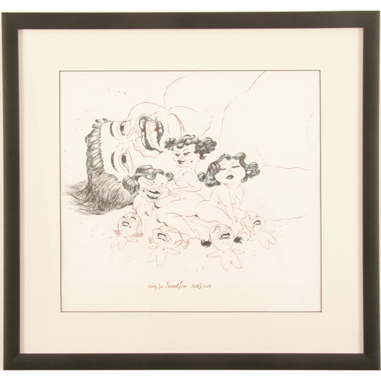 Study for Second Line by Dave Cooper