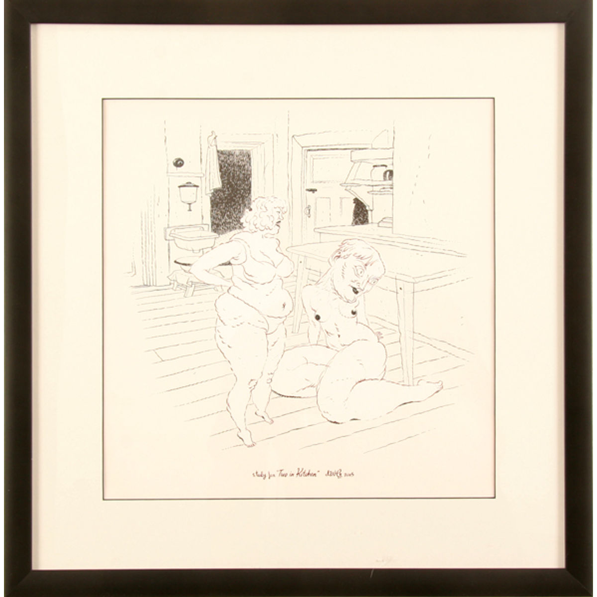 Study for Two in Kitchen