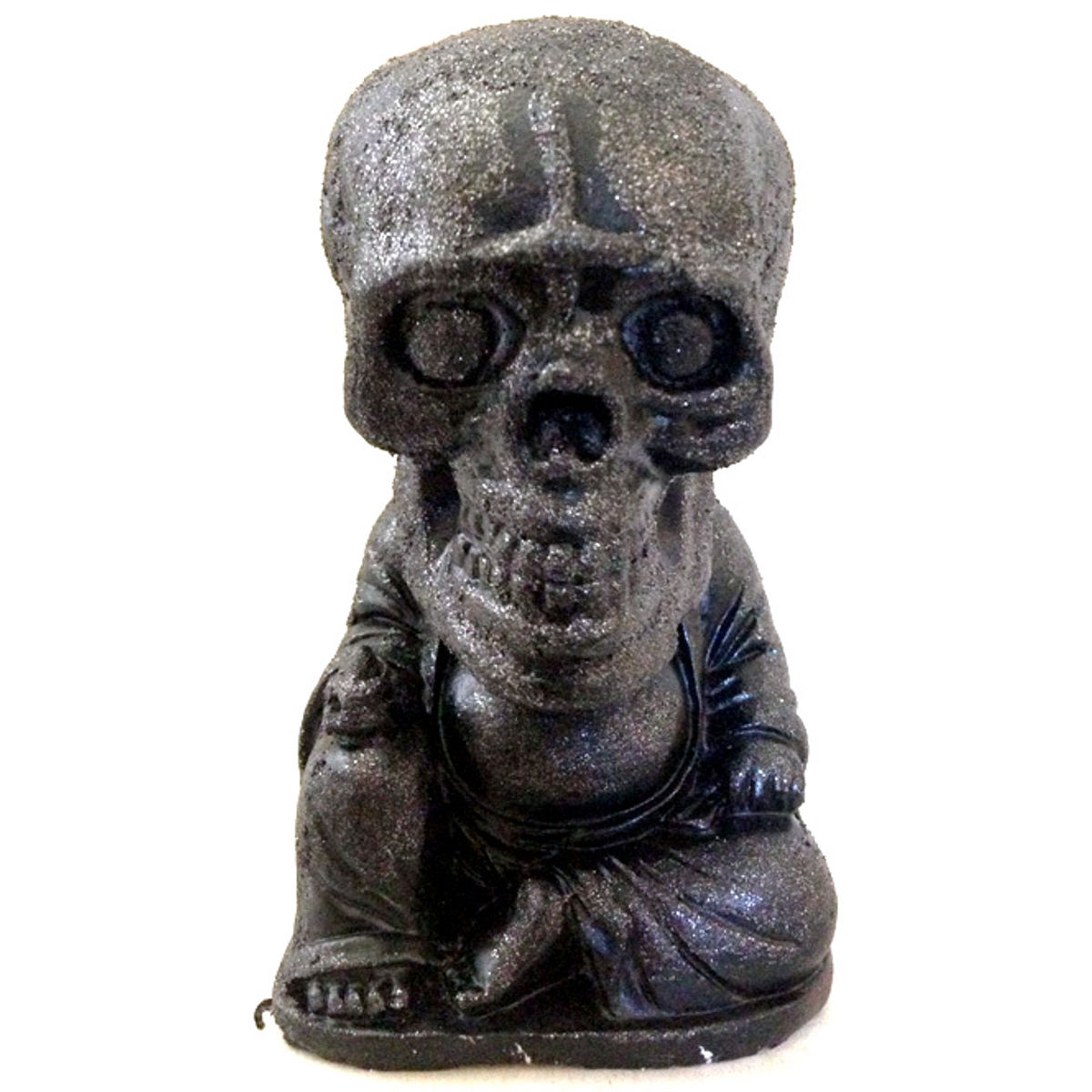 Black Textured Buddha Skull