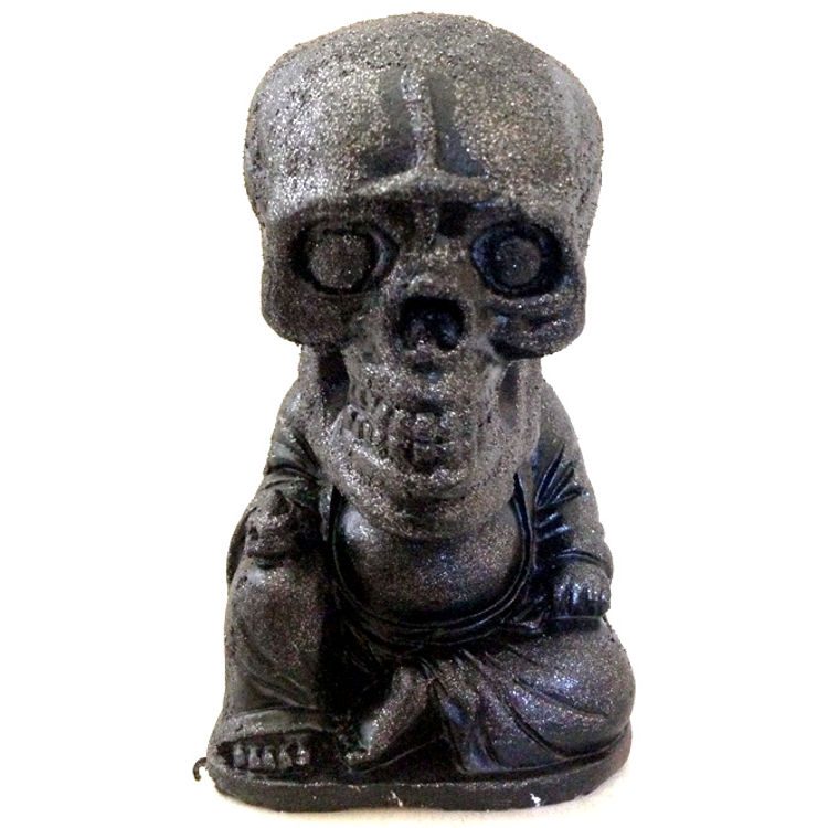 Black Textured Buddha Skull by Hydro74