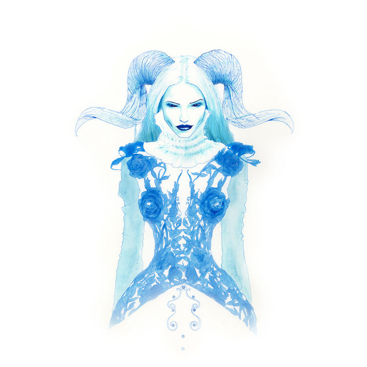 Mrs. Frost (original artwork) by Menton J. Matthews III