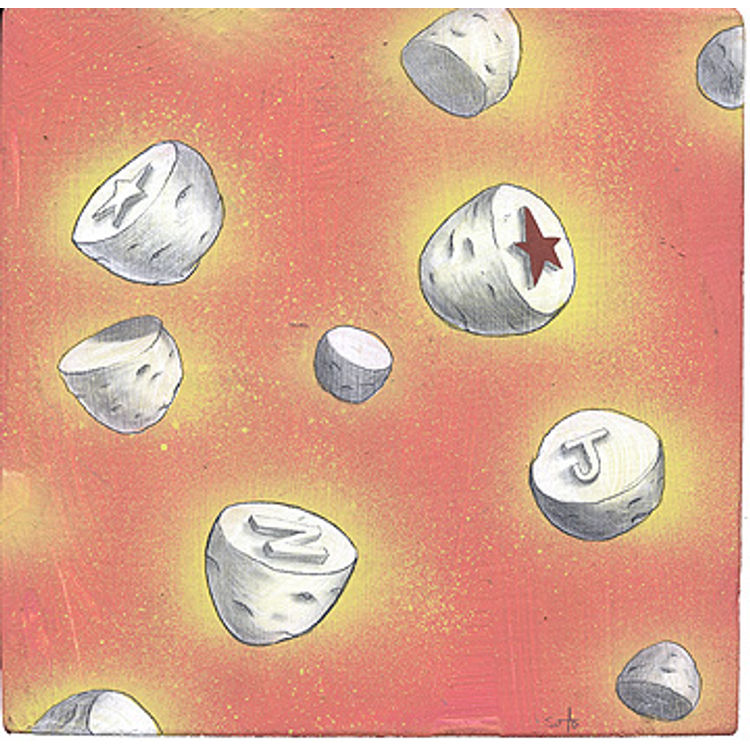 Potato Stamps by Jeff Soto
