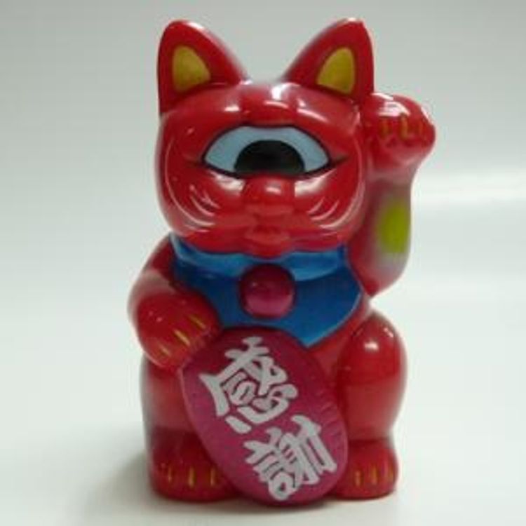 Fortune Cat Baby red thanks by Real X Head (Mori Katsura)