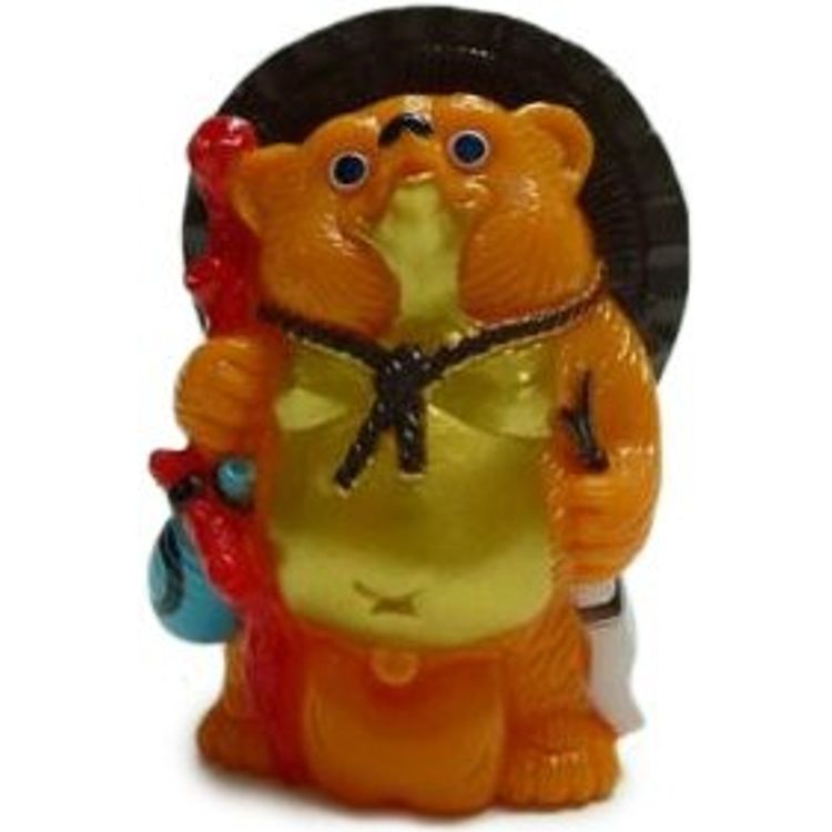 Mini Tanuki - Orange/Gold by Real X Head (Mori Katsura)