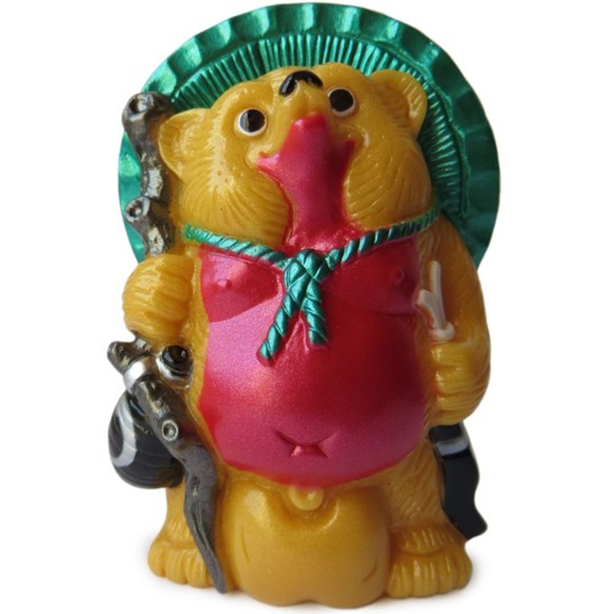 Mini Tanuki - Orange/Pink