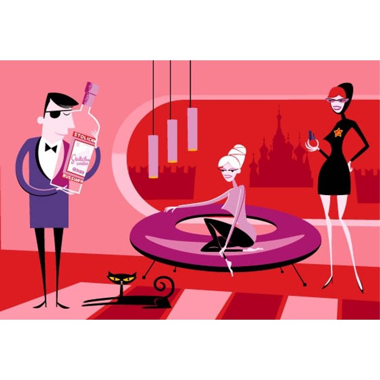 Baron Vodkalov by Shag (Josh Agle)