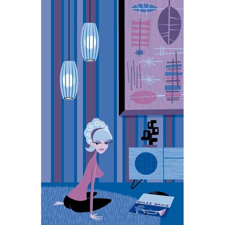 Blue Miles by Shag (Josh Agle)