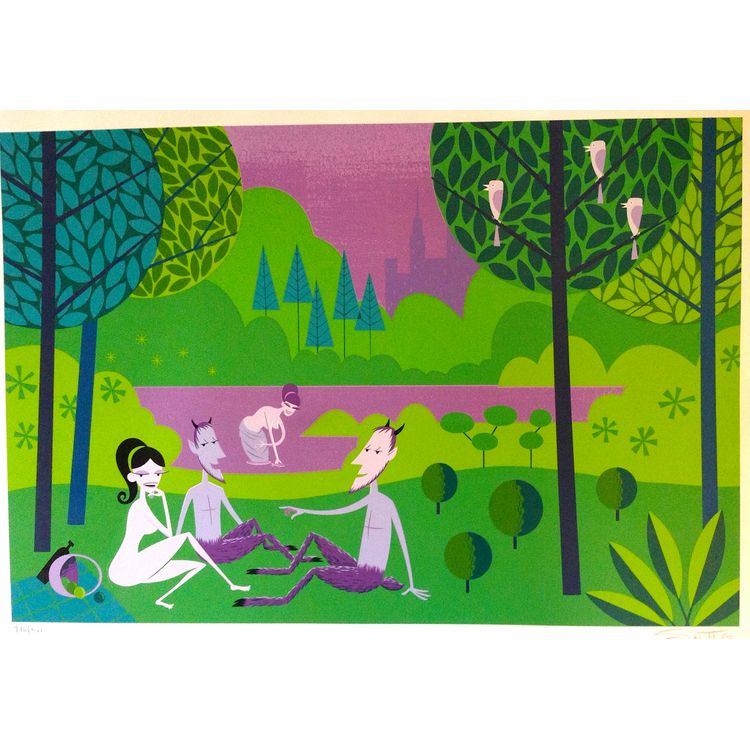 Luncheon on the Grass by Shag (Josh Agle)