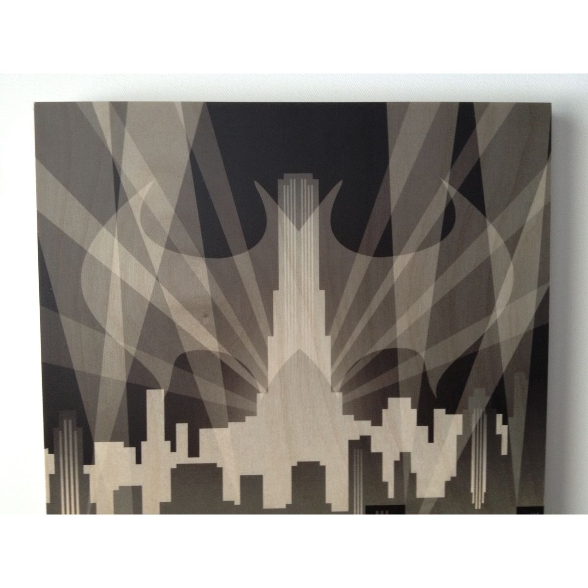 Gotham City Print on Wood