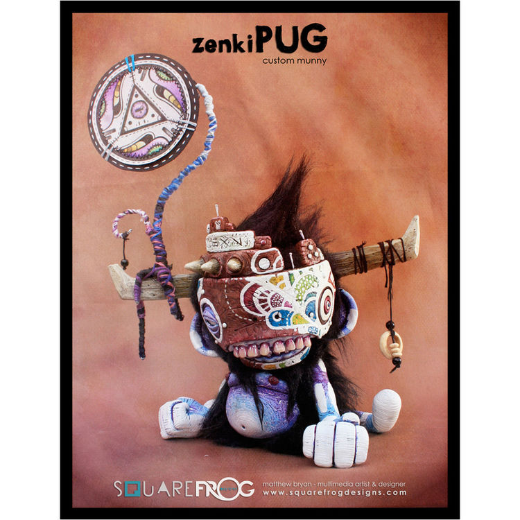 zenkiPUG's 7" Munny by Matthew "SquareFrog Designs" Bryan