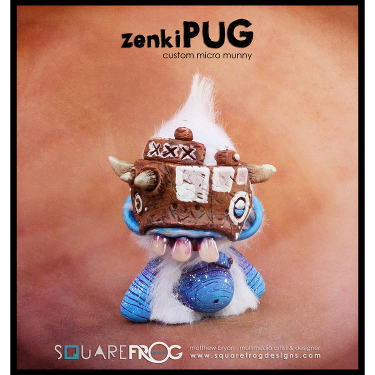 zenkiPUG's Micro Munny 01 by Matthew "SquareFrog Designs" Bryan