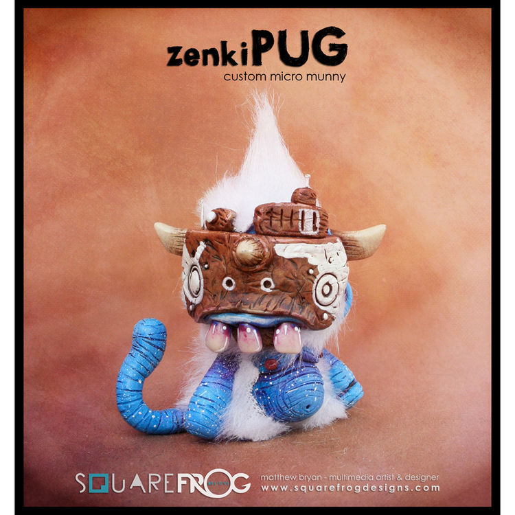zenkiPUG's Micro Munny 03 by Matthew "SquareFrog Designs" Bryan