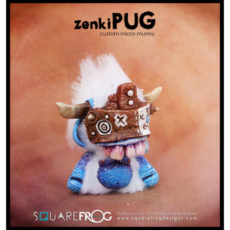 zenkiPUG's Micro Munny 05 by Matthew "SquareFrog Designs" Bryan
