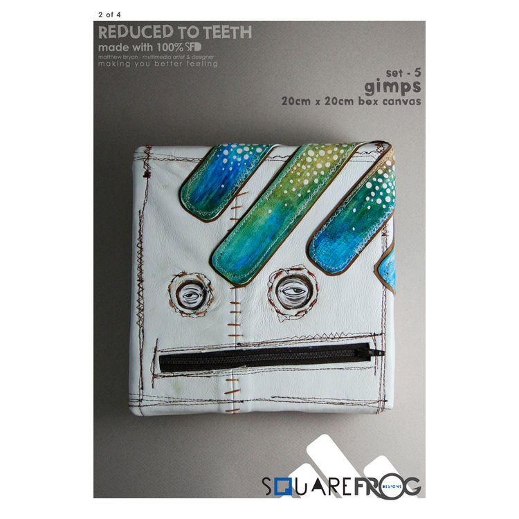 Reduced to teeth - Gimps (Blue) by Matthew "SquareFrog Designs" Bryan