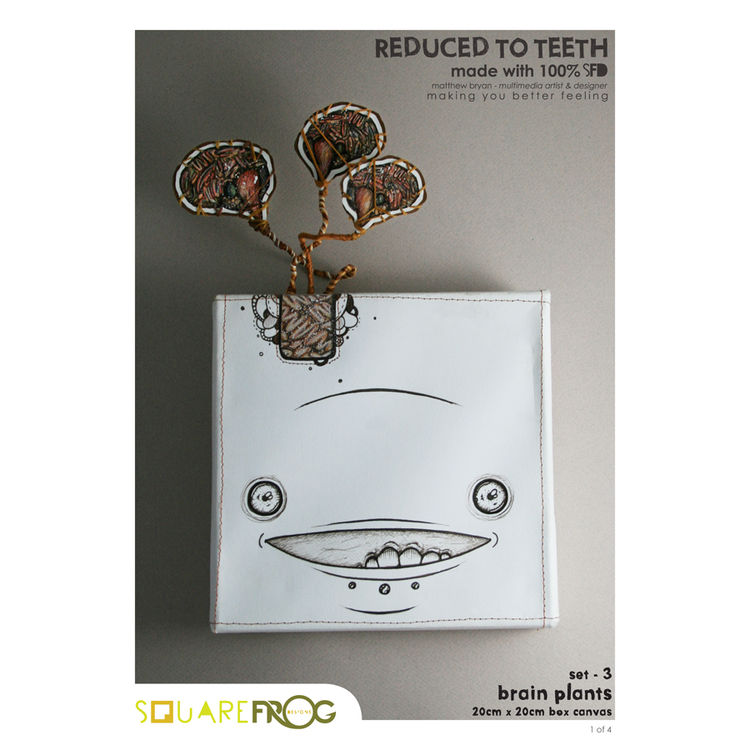 Reduced to teeth - Brain Puffs #1 by Matthew "SquareFrog Designs" Bryan