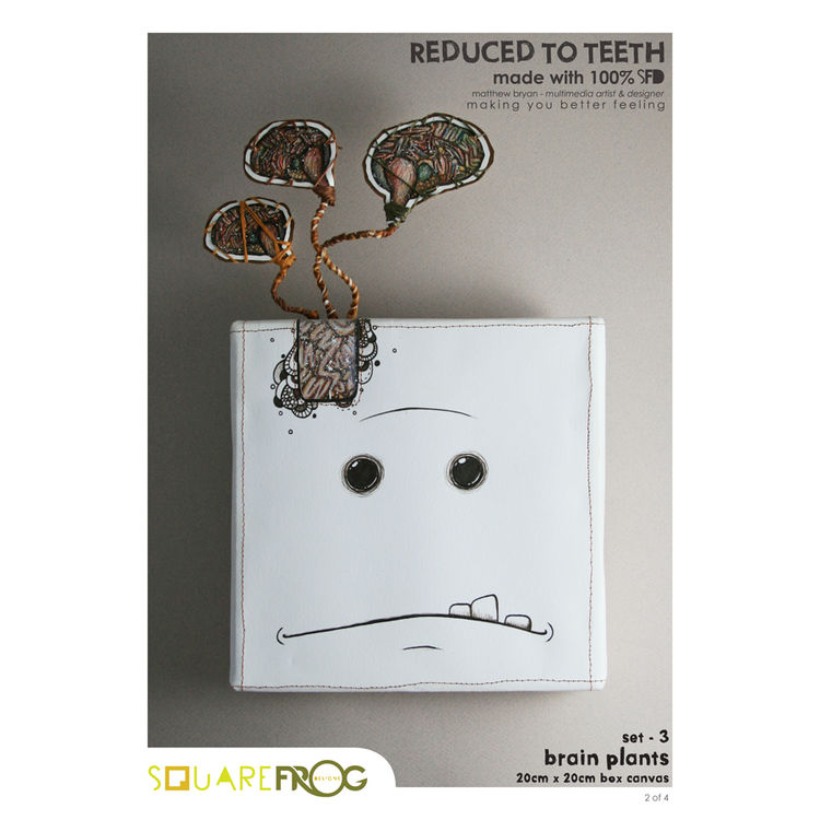 Reduced to teeth - Brain Puffs #2 by Matthew "SquareFrog Designs" Bryan