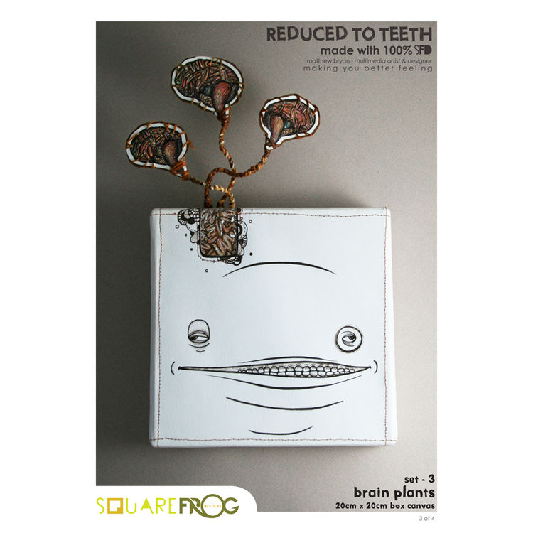 Reduced to teeth - Brain Puffs #3 by Matthew "SquareFrog Designs" Bryan