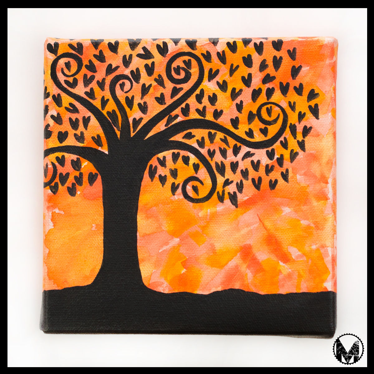 Tree Swirls - Orange
