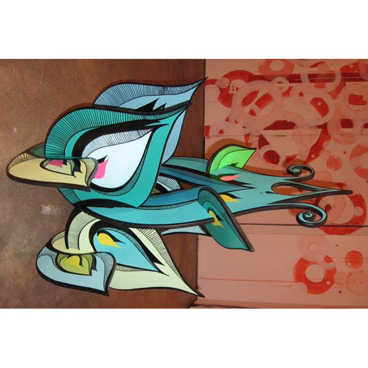 Green Flower Sculpture by Highraff