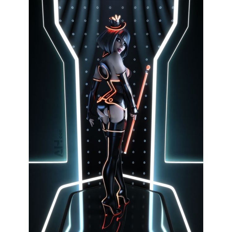 Digital pinup by Andrew Hickinbottom