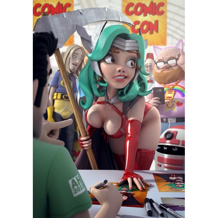 Comic Con curves by Andrew Hickinbottom