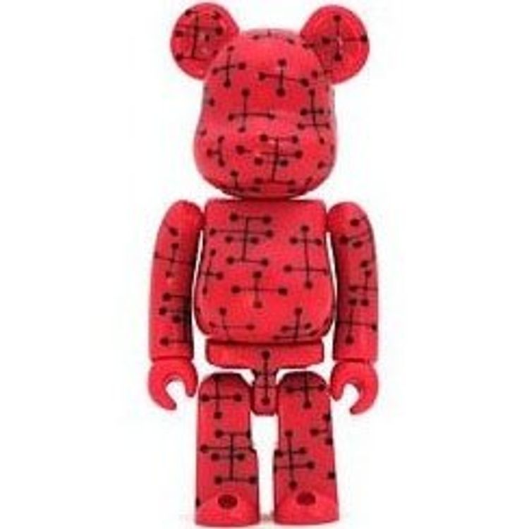 100% Secret [Pattern Red] Be@rbrick by Eames Office