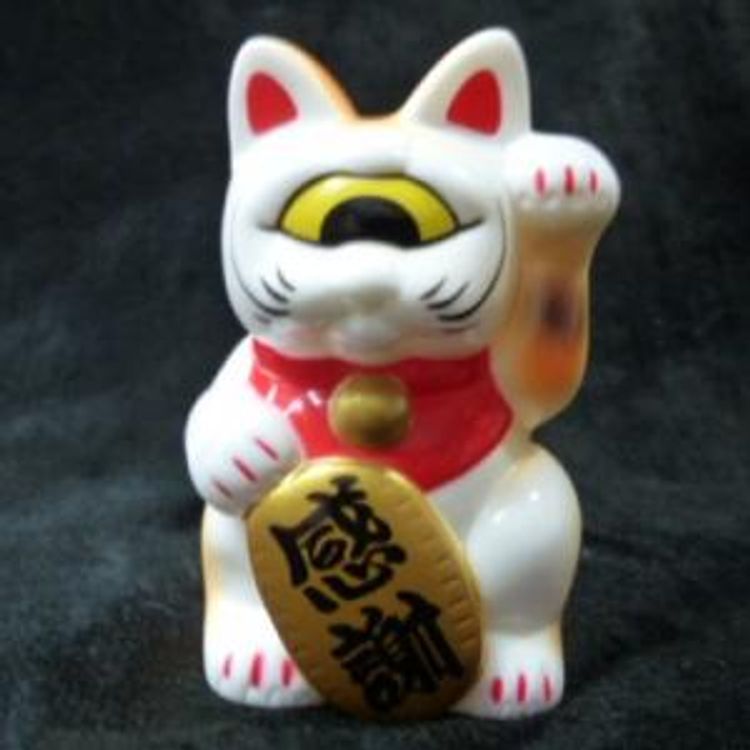 Fortune Cat Baby × white tea thanks by Real X Head (Mori Katsura)