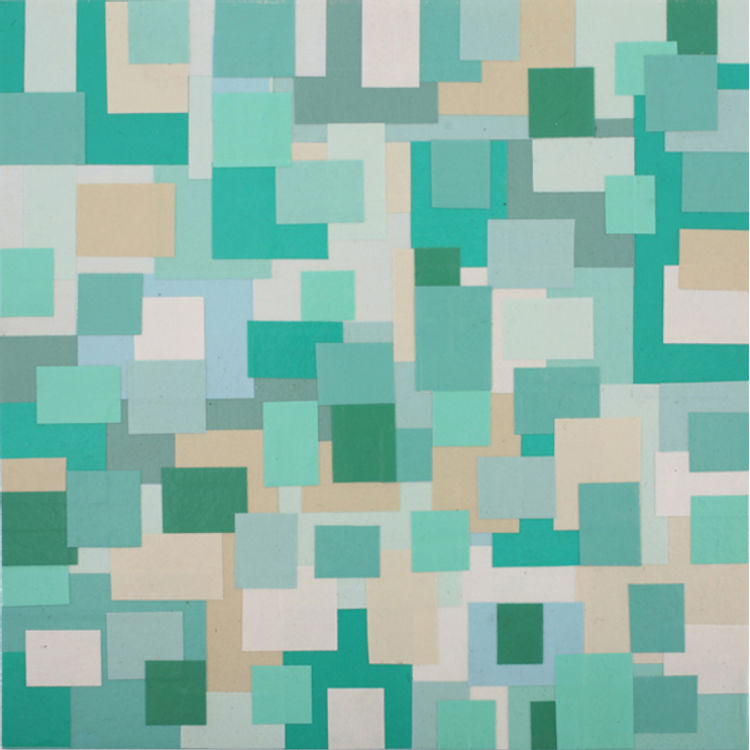 Blue Green Particles by Jim Houser