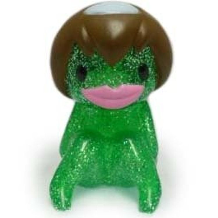 Suiko - Sitting Green Glitter/Brown Hair by Sunguts