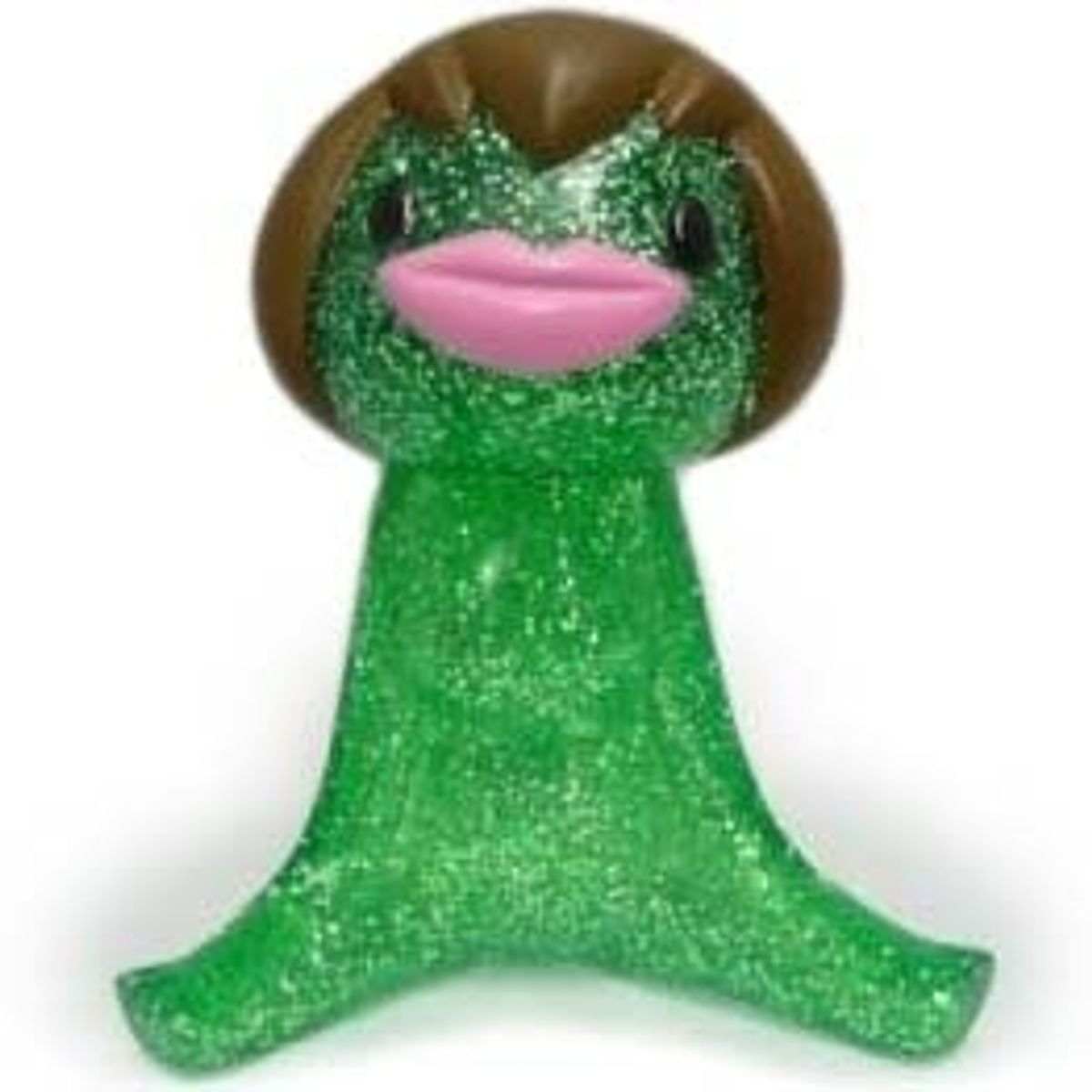 Suiko - Sitting Green Glitter/Brown Hair