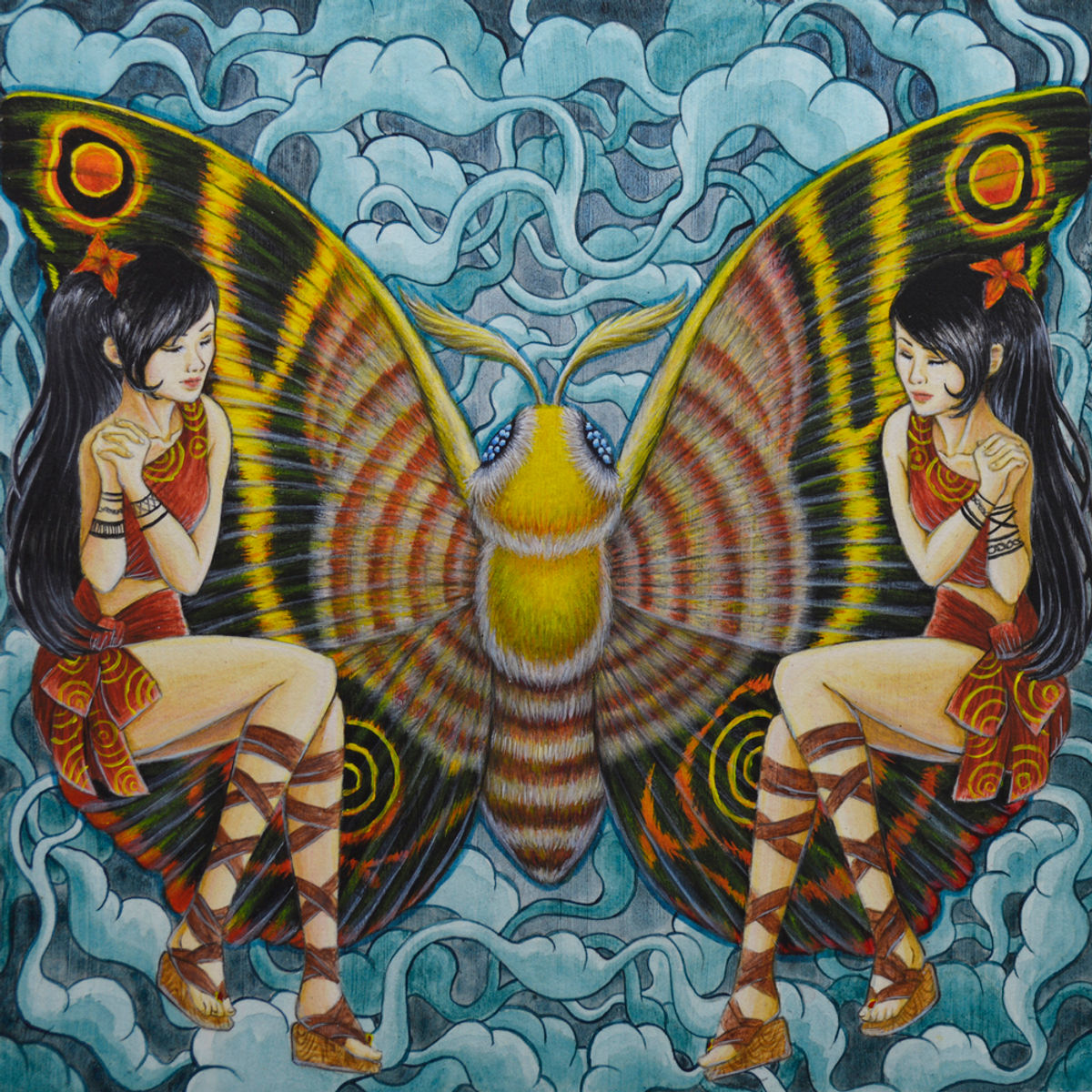 "Mothra and Twins" Print