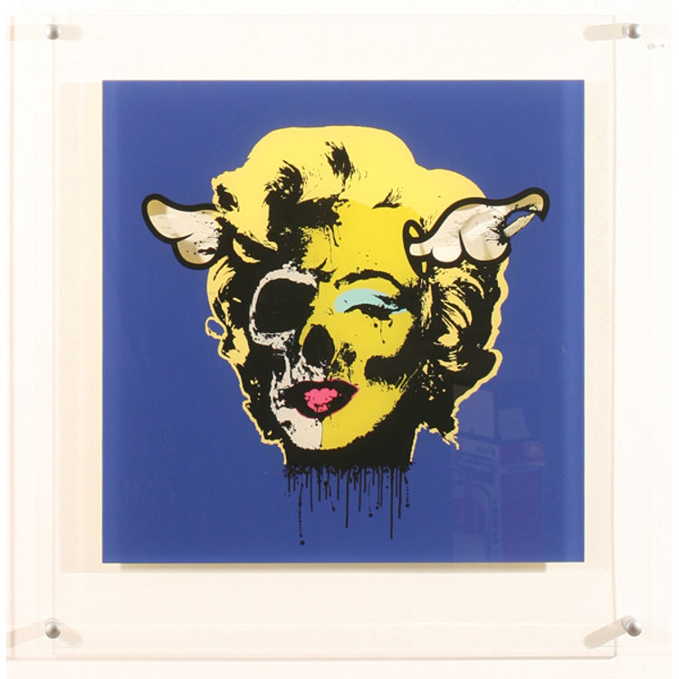 Acrylic Marilyn Blue by D*Face (Dean Stockton)