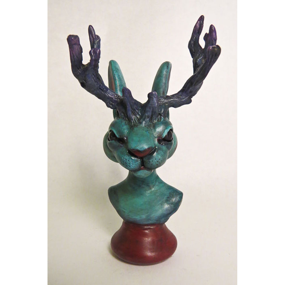 Jackalope Bust (Blue)