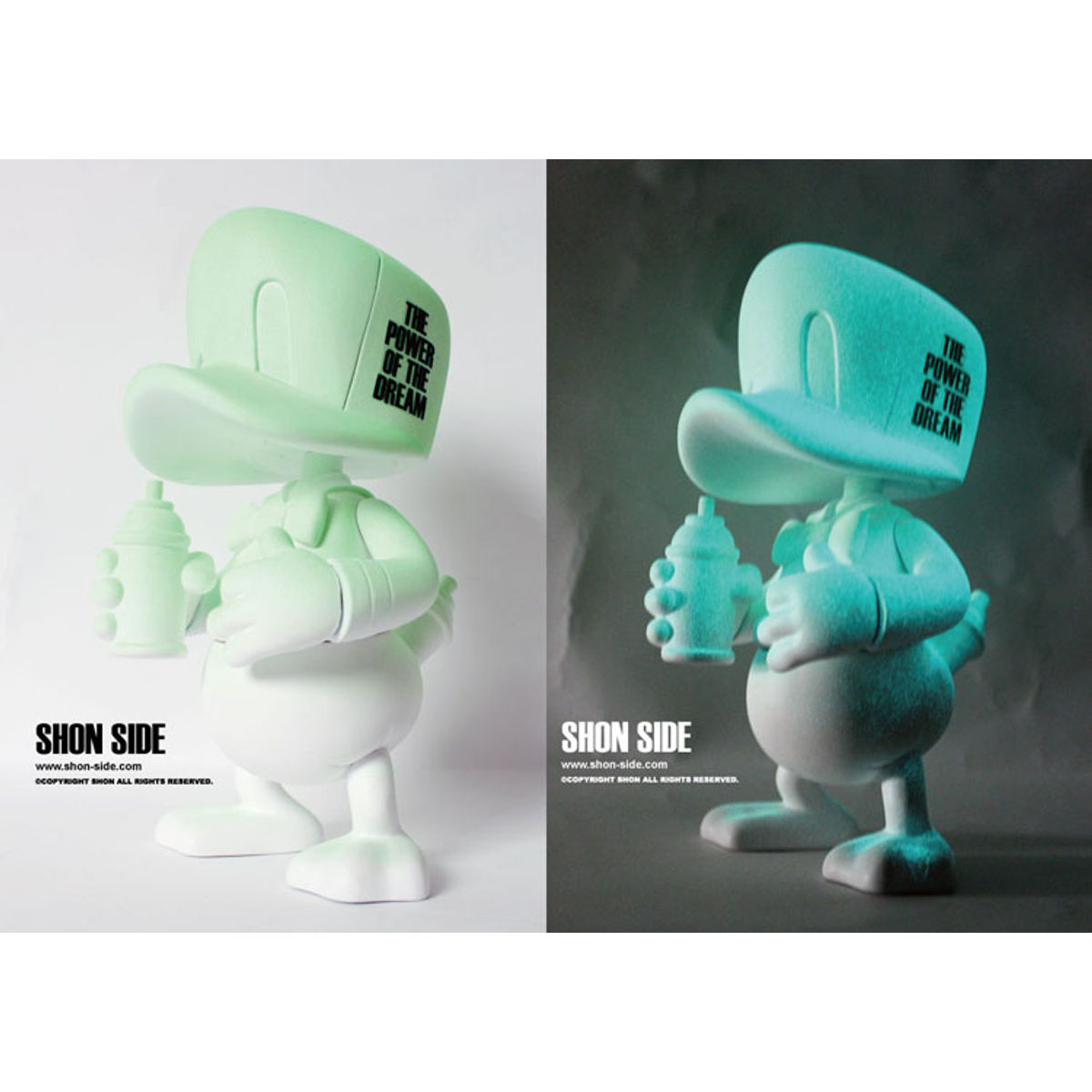Cap Duck White GID