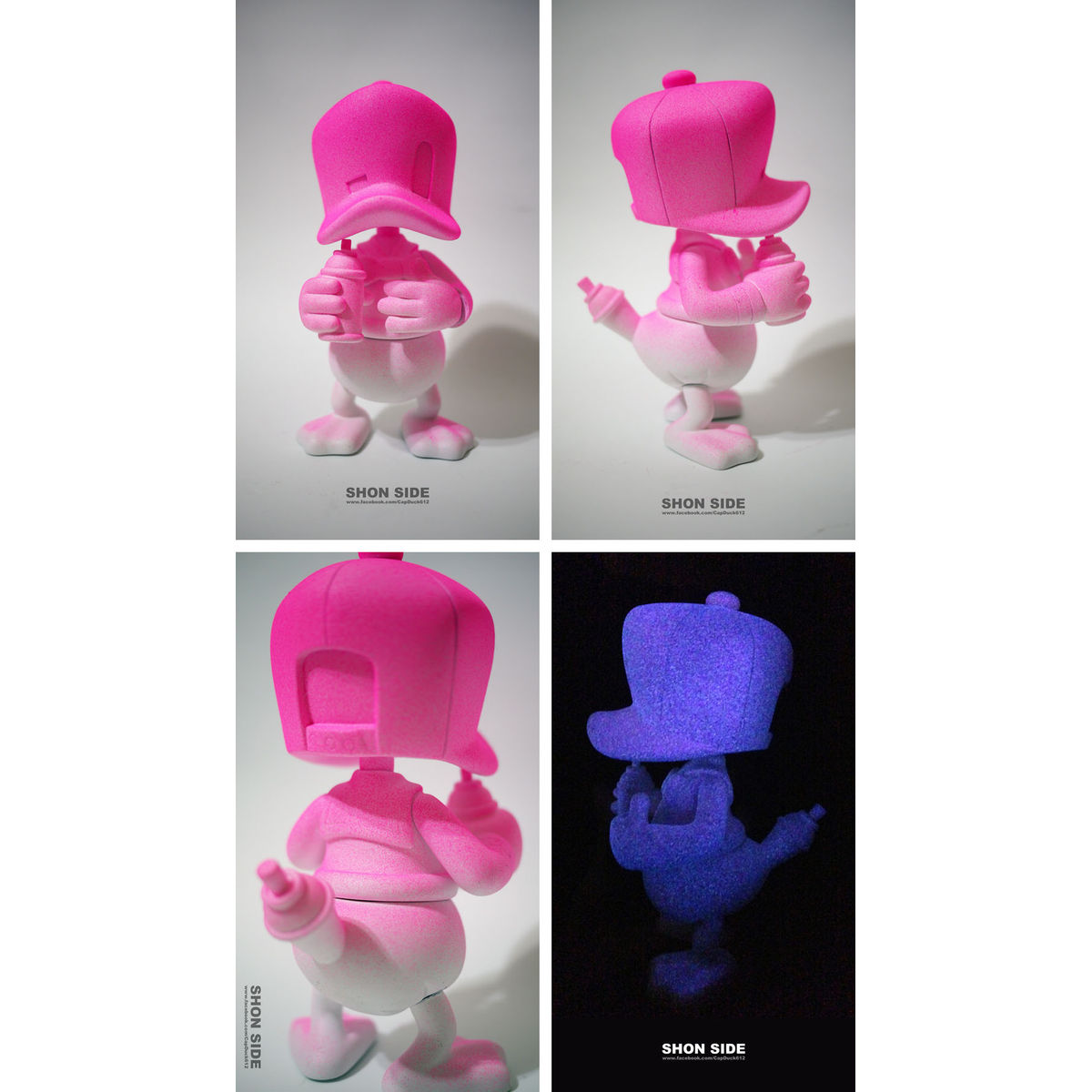 Cap Duck - Pink GID