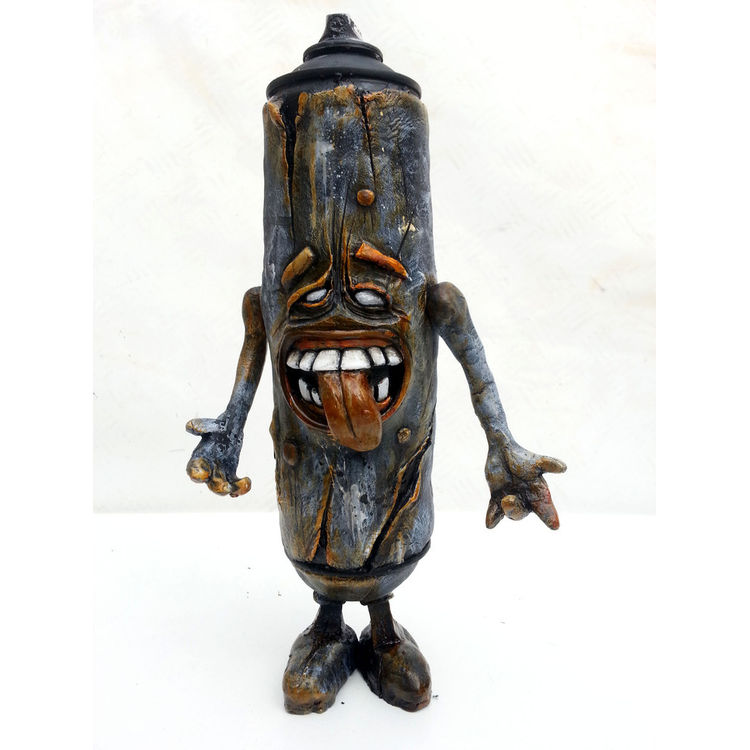 RECYCLED GRAFFITI SPRAY CAN CUSTOM by Hoakser