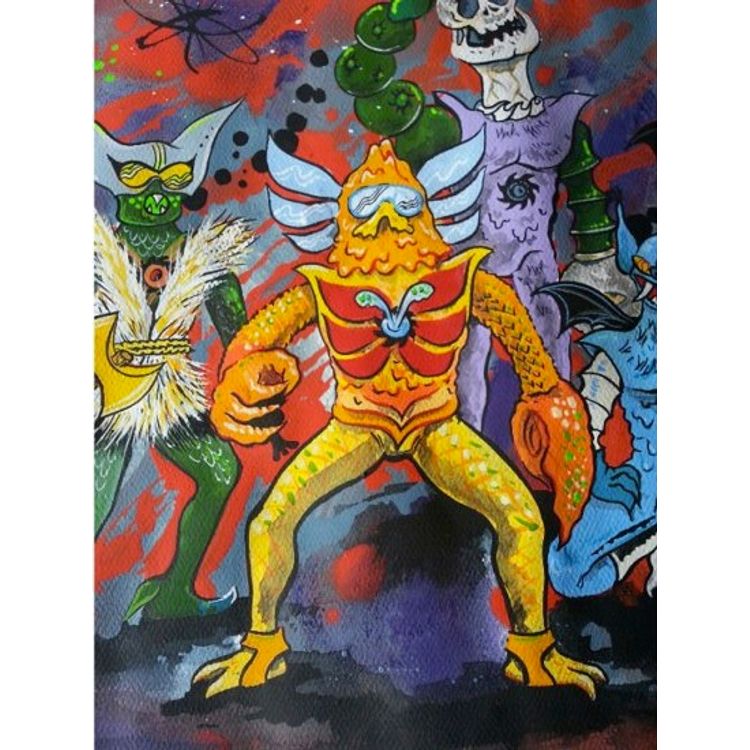 The Gang Painting by Bwana Spoons