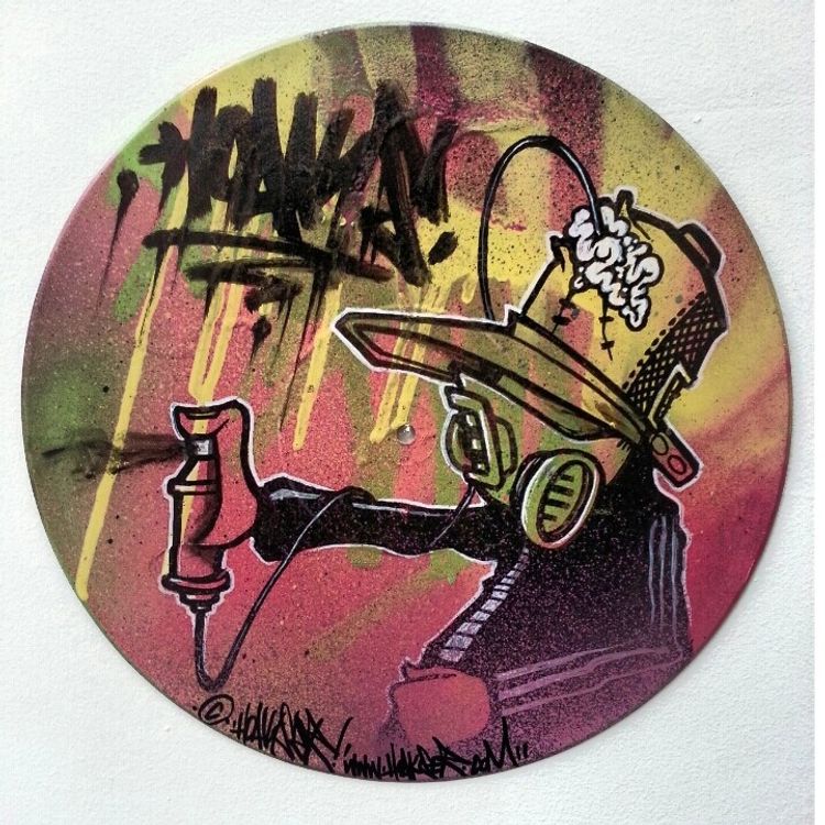 HOAKSER MASKEDMAN 12 INCH VINYL RECORD GRAFFITI 4 by Hoakser