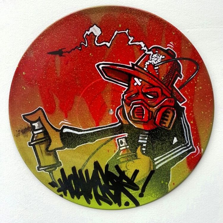 HOAKSER MASKEDMAN 12 INCH VINYL RECORD GRAFFITI 3 by Hoakser