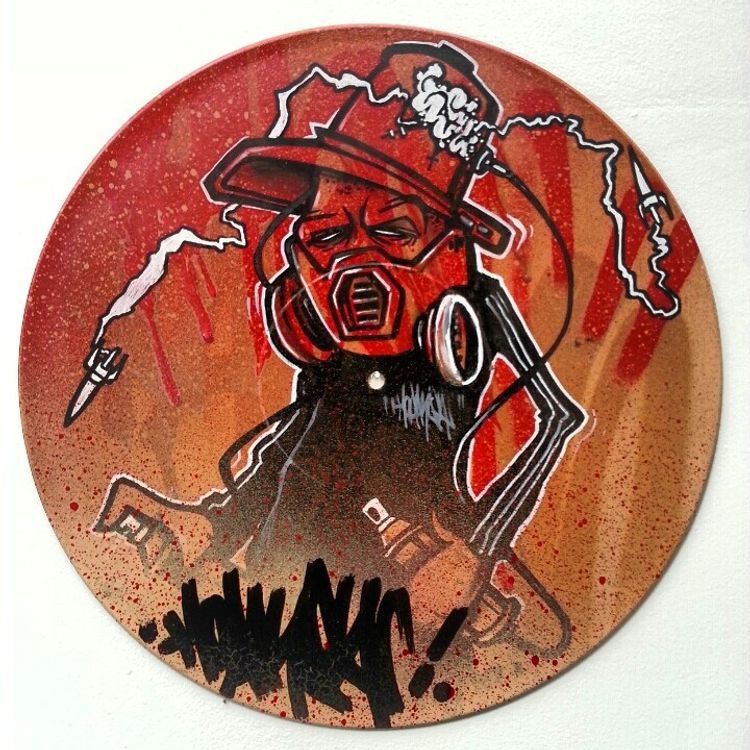 HOAKSER MASKEDMAN 12 INCH VINYL RECORD GRAFFITI 1 by Hoakser