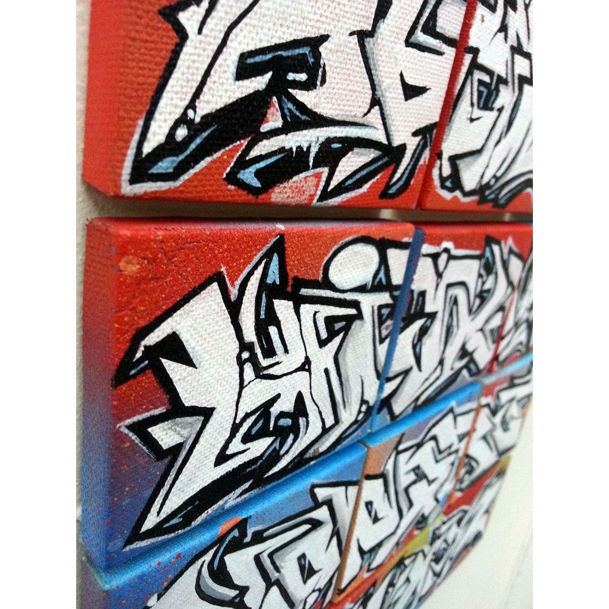ALL 26 GRAFFITI ALPHABET CANVAS SET