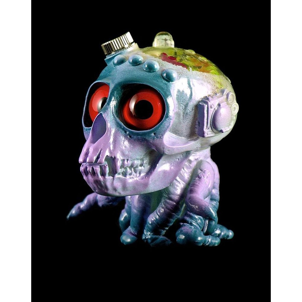 Red Eye Blue Skulloctopus from Outer Space
