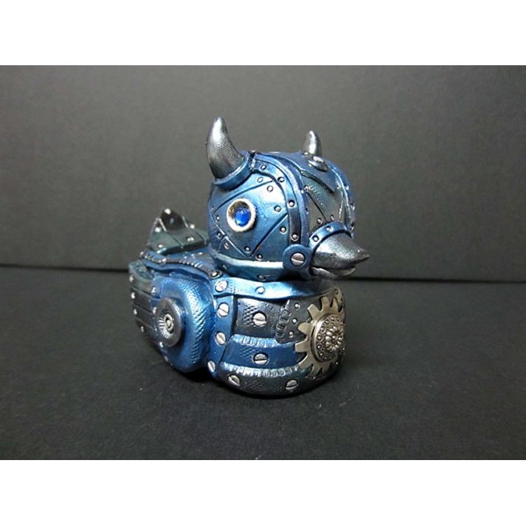 Steampunk Devil Ducks Blue by Tanya Davis