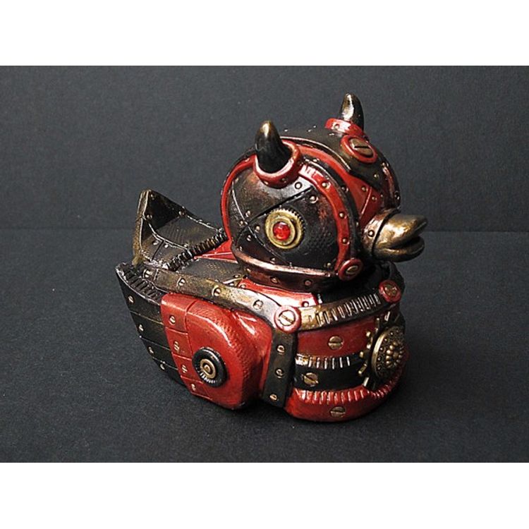 Steampunk Devil Ducks Red by Tanya Davis