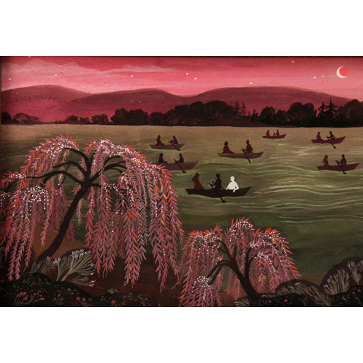 THE 12 DANCING PRINCESSES IN THE LAKE WITH DIAMOND WILLOWS